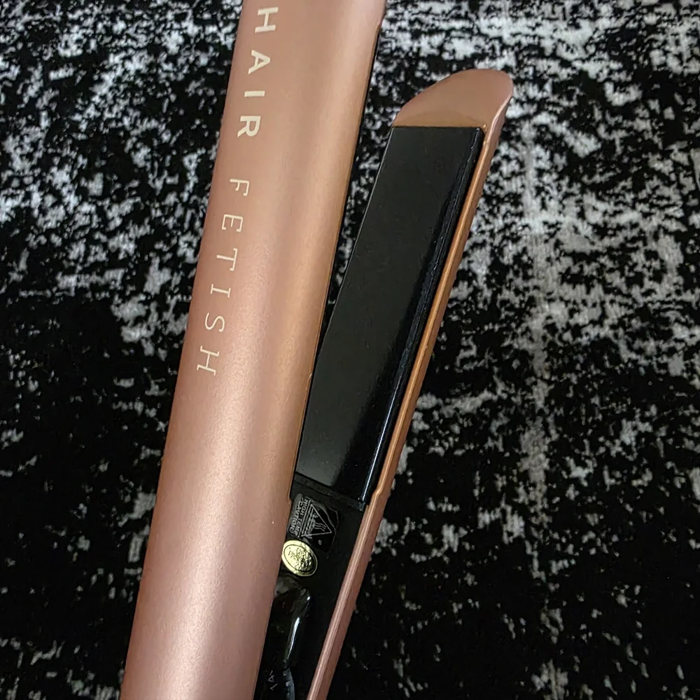 Hair Fetish Hedonist 1.25" Flat Iron with Japanese Tourmaline Plates Fire Opal - Picture 8 of 11